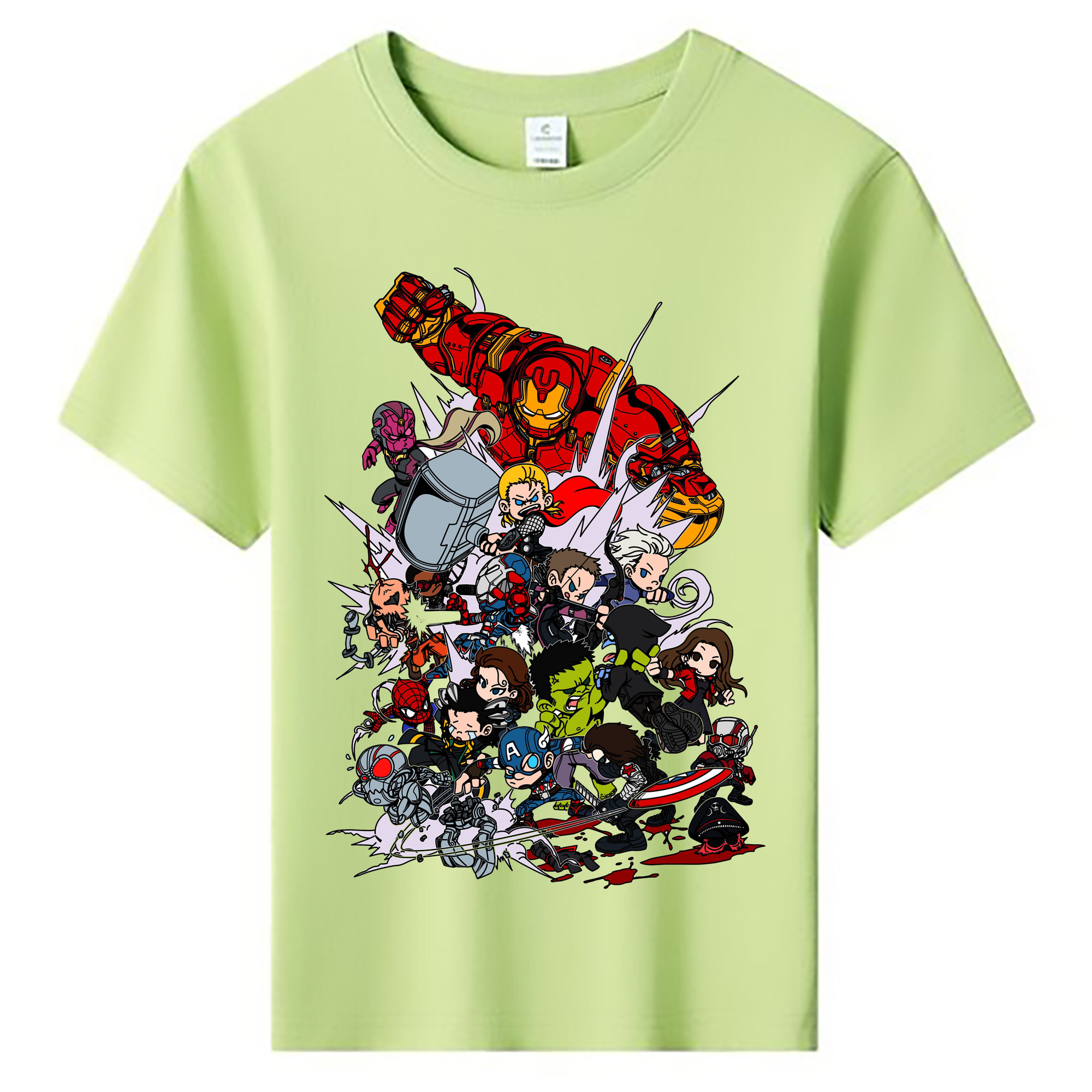 （画像用） アベンジャーズ The Avengers 綿100％キッズTシャツ（フロントプリント）